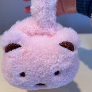 NWT Child’s Pink Bear Plush Earmuffs